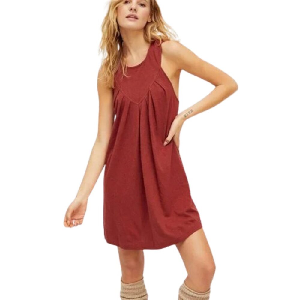 Free People Beat The Heat Tunic Dress in Cowboy